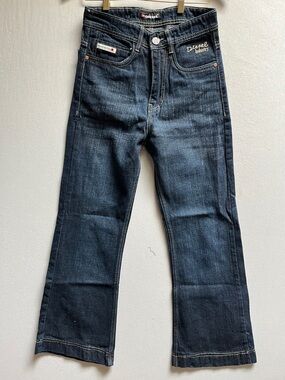 Diesel Industry Dark Wash Flare Jeans Contrast Stitch Sz 29
